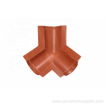 Plastic Ridge Tee Tile For Roofing Cover Waterproof